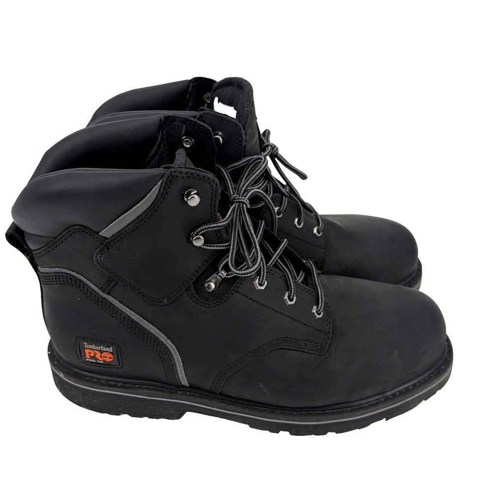Timberland PRO Pit Boss 33032 Black Steel Toe Men's Work Boots 15W NWOB